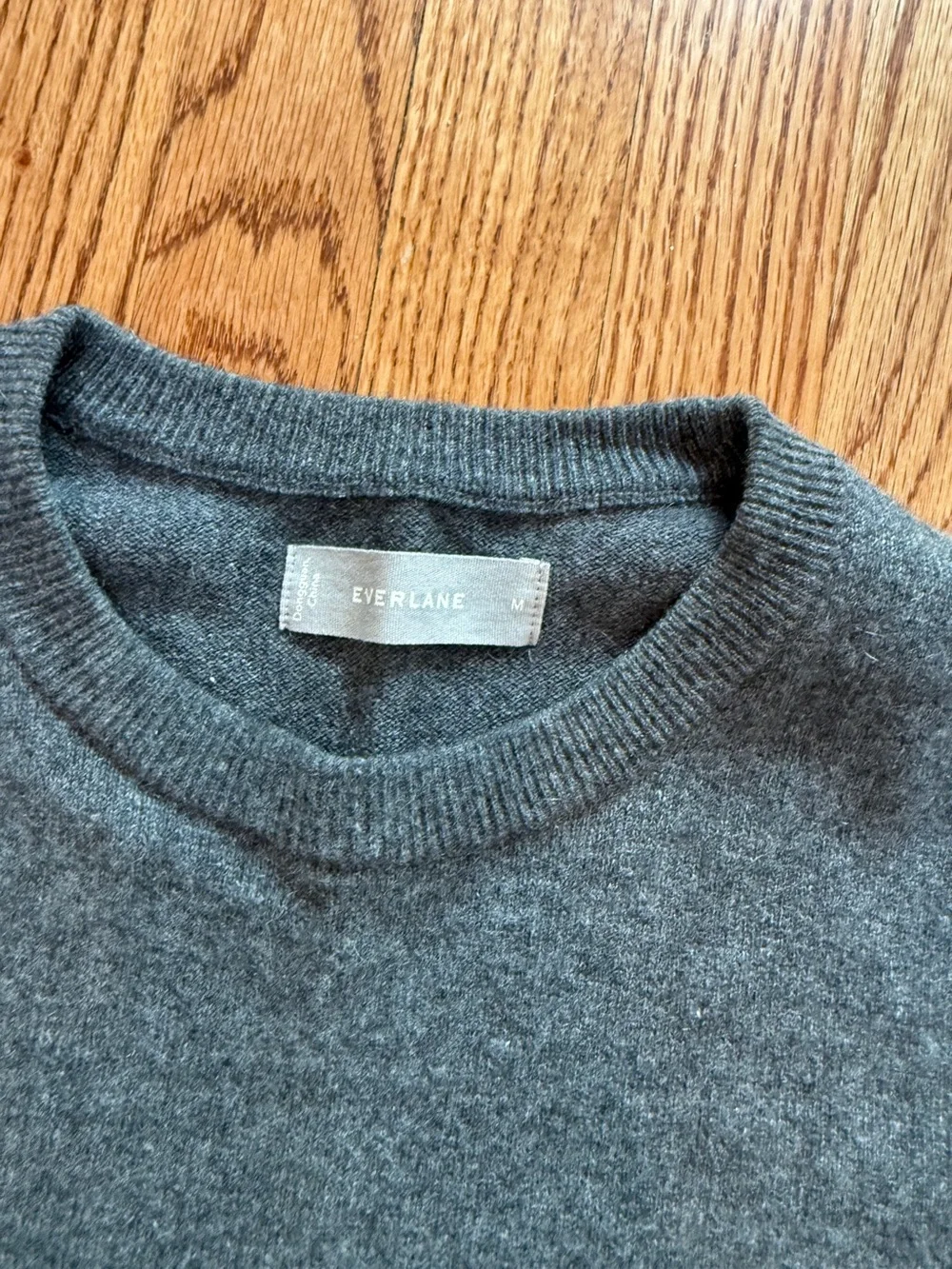 Everlane Men's Cashmere Crewneck Sweater - Charcoal Grey